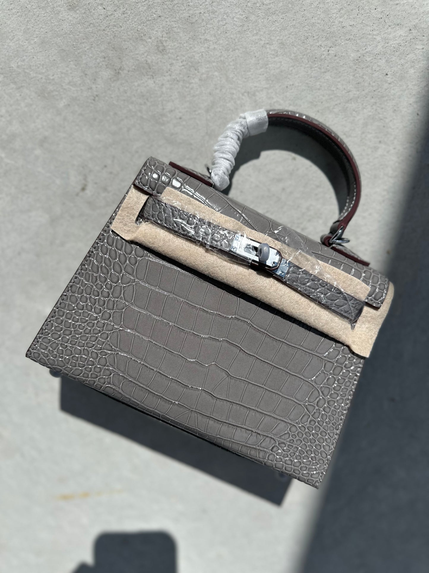 Sac « GREY CROCO »
