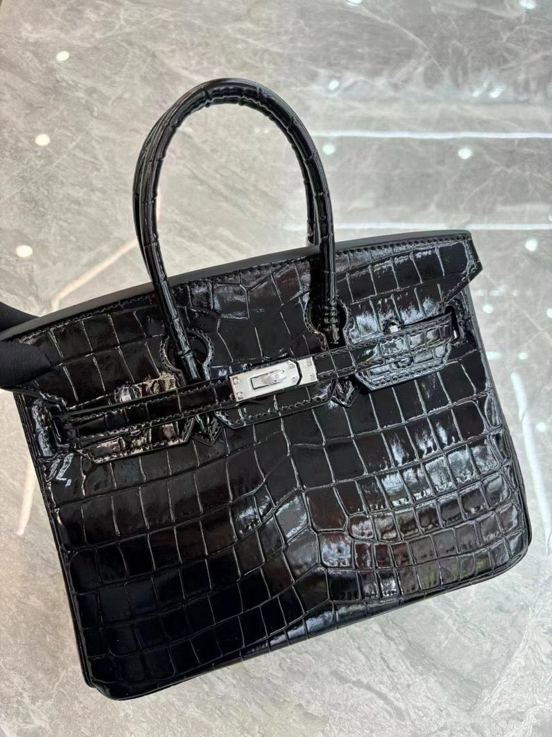 Sac « CROCO ÉBÈNE »