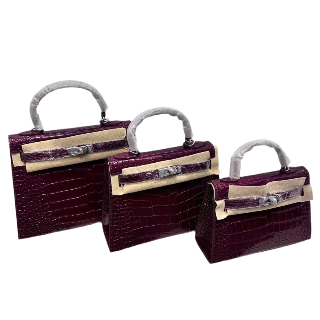 Sac « BURGUNDY CROCO »