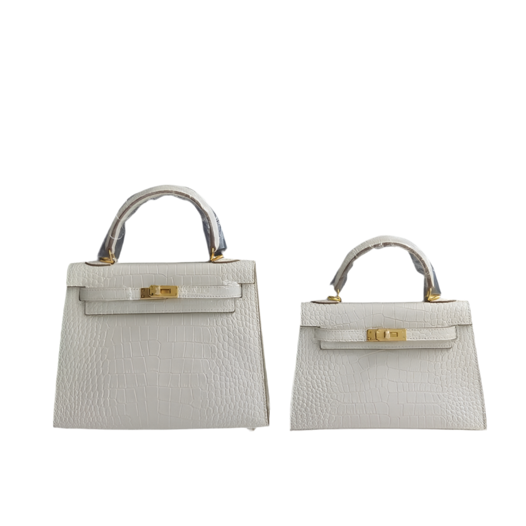 Sac « BLANC CROCO»