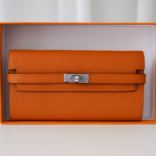 Porte monnaie orange