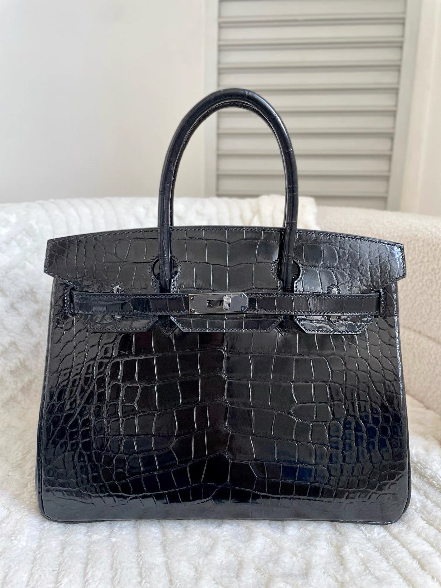 Sac « CROCO ÉBÈNE »